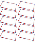 Air Mail Envelopes Bulk Pack 5 10 20 Pieces 115x225mm 4.53x8.86in With Aviation Stripes for Secure Document Mailing, Easy Seal