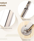 Close-up view of 250N Heavy Duty Soft Close Lid Supports Hinge for Wooden Boxes and Chests showing metal material and installation base.