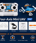 Beginner Friendly Mini Drone for Easy Carry and Stable Hover With Altitude Hold, Headless Mode, 360 Degree Flips, LED Lights