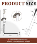 Flame Sensor Replacement For Carrier Bryant Day And Night Furnaces direct-fit dimensions diagram