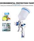 High Atomizing Paint Sprayer With Slick Stainless Steel Nozzle For Cars And Furniture, showing the 600cc cup and spray detail.