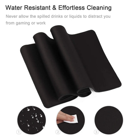 Ultra Large Gaming Mouse Pad XXL 23.6 By 11.8 Inches With Non Slip Rubber Base For Precision And Speed, water-resistant surface