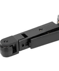 Heavy Duty Pneumatic Air Belt Sander With Three Abrasive Strips And Hex Wrench, close-up of adjustable sanding arm mechanism.