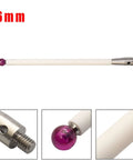 2-pack A-5000-3712 CMM touch probe stylus with 6mm pink ball, ceramic handle, M4 thread, 100mm length