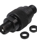 Rugged M14 Hydraulic Quick Connector With Carbon Steel Body Stops Leaks Boosts Workflow For Forestry And Industrial Machinery To 120C Temperatures Fast Swap black threaded connector with seals