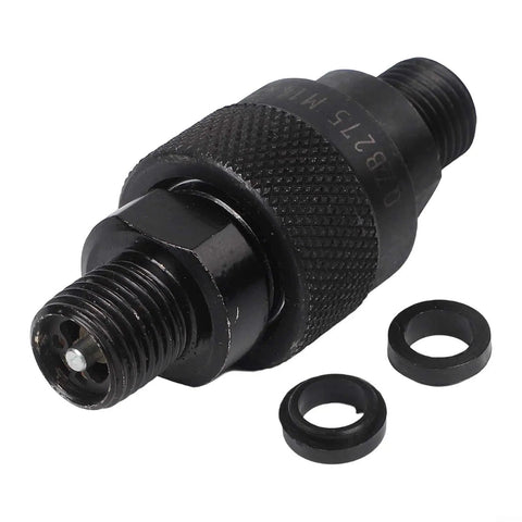 Rugged M14 Hydraulic Quick Connector With Carbon Steel Body Stops Leaks Boosts Workflow For Forestry And Industrial Machinery To 120C Temperatures Fast Swap black threaded connector with seals