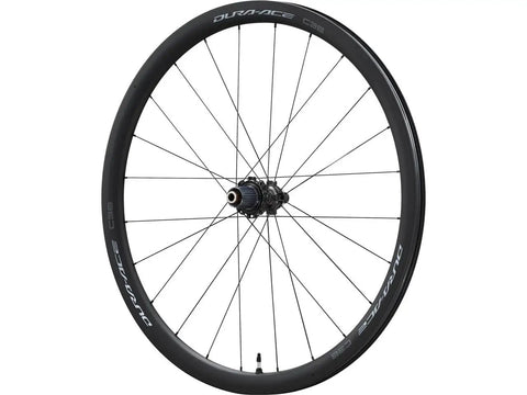 Dura-Ace Wh-R9270 C36 Carbon Road Wheelset 700c Tubeless Ready With 36mm Aero Depth, 21mm Internal Width, Hooked Rim, single wheel view
