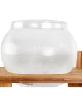 Kickback Ready Dutch Cold Brew Coffee Maker 1500ml Wooden Tower Iced Coffee Pitcher with clear water reservoir.
