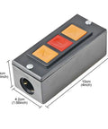 Heavy Duty Push Button Switch For Rolling Doors Up Down Stop 600V 3A Momentary Black Plastic Three Button Panel 4 Inch