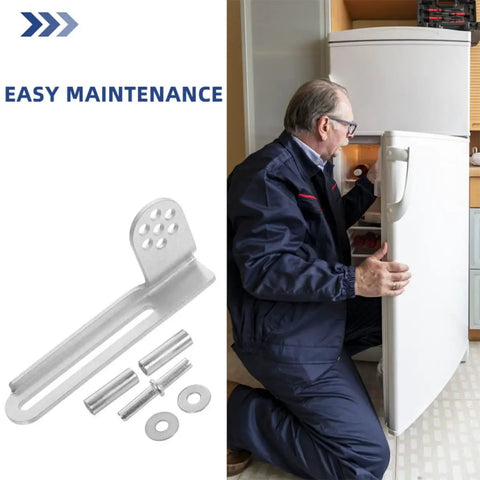 Three Sets Universal Refrigerator Door Hinges Y 223 Heavy Duty Metal Kit For Stable Support And Smooth Operation Of Fridge And Freezer Doors With No Fuss Easy Install And User Friendly Design, silver hinge kit
