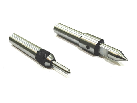 Pro Grade Tap Alignment Guides For Lathe Mill Setup Heavy Duty Hardened Alloy Steel Shank, 1/2 inch with knurled grip for precise drilling.