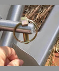 Beefy Heavy Duty Lynch Pin Set 0.39 Inch Self Locking Trailer Hitch Pins Kit Zinc Plated Steel 0.394 x 1.75 Inch in use