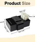 6 Pin DC CDI Box For 150CC 200CC 250CC GY6 Scooters Mopeds Go Karts Dune Buggy Replacement Part fits dimensions detail
