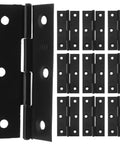 Stainless Steel Dope Butt Cabinet Hinges With Screws For Wooden Box Doors And Cabinet Doors, Foldable Leaves, black color