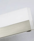 Close-up of a 32 Inch LED Bathroom Vanity Light Bar in Brushed Nickel Dimmable Over Mirror Fixture