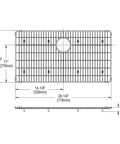 Diagram of Stainless Steel Bottom Grid For 28 By 15 Inch Elkay Sinks Built To Last Corrosion Resistant Shield That Protects