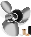 Stainless Steel Outboard Boat Propeller 13.5 By 15 Right Hand Rotation 3 Blade 15 Tooth For Mercury Engines 40 140HP Hub Kits