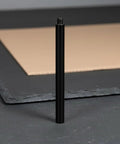 Heavy Duty Black Industrial Connector Lamp Post Kit 40cm Rod Tube Shaft With 1/4 Threaded Ends on grey surface.
