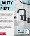Modern Matte Black Single Hole Bathroom Faucet For Vanity Sink With Optional Deck Plate And Metal Push Pop Drain Dead Simple Install, close-up showing smooth flow and quality features.
