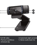 Get Ready To Look Dope With This Top Tier Full HD 1080p HD Pro Web Cam featuring a universal clip and dual mic.