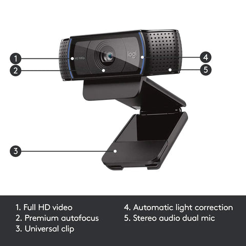 Get Ready To Look Dope With This Top Tier Full HD 1080p HD Pro Web Cam featuring a universal clip and dual mic.
