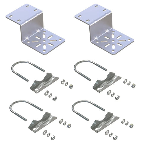 Pole Mount Bracket Anti Vibration For Security Cameras And PTZ Domes, Rock Solid Universal Wall Mount Kit, 3mm Aluminum, 2 Pack