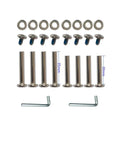 Inline Skate Replacement Wheel Axles Repair Kit With 6mm Shafts In 30mm And 36mm Lengths Includes 8 Screws 8 Washers 2 Hex Wrenches