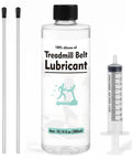 Treadmill Belt Lubricant 300ml 100 Percent Silicone Oil with 7.8 Inch Reach Tube and 10ml Syringe, bottle and syringe shown