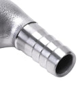 Stainless steel 1/2 in hose barb x 1/2 in female NPT 90-degree elbow fitting