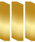 Brass Shim Stock Set, 18 Pcs Rectangular Shims 5.9 x 0.98 Inch With 6 Thicknesses From 0.002 to 0.015 Inch, Brass Strips For Trim Gap Filler