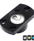 Alien Horizontal Spirit Bubble Level L 37mm Embedded Metal Flange Leveling Blister Mechanical Debugging Part Tools 1PCS(Yellow) close-up