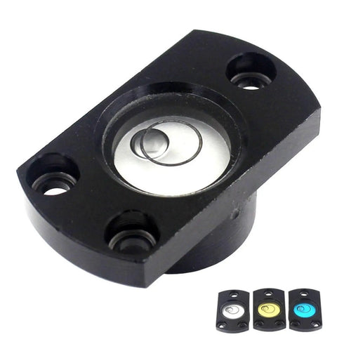 Alien Horizontal Spirit Bubble Level L 37mm Embedded Metal Flange Leveling Blister Mechanical Debugging Part Tools 1PCS(WHITE) close-up view.