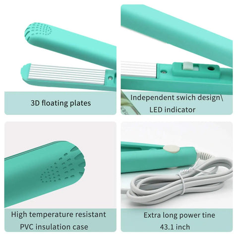 Two Pack Mini Bag Sealer Heat Seal Handheld Food Resealer with 3D plates, LED, temperature resistance, and 45 inch cable