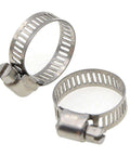 Stainless Steel Adjustable Clamps Set 20 Pack Fits 14 To 27 Millimeters Hose Or Pipe Worm Gear Band Style Leak Proof Connection