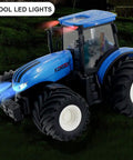 Remote Control Farm Tractor Truck With Two Rechargeable Batteries And Realistic Cab Lights For Kids Aged Three To Six