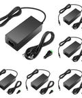 Six Pack 24V Power Supply 3A 72W AC DC Adapter 100 240V Input 24V Output With 5.5x2.5mm Plug for LED, CCTV, LCD