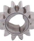 Close-up of 12-tooth pinion gear from Beefed Up 12 Tooth Drive Gear Kit For Lawn Mower HRR216 HRS216 12T Pinion Gear Replacement