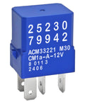 Aftermarket Blower Motor Relay For Infiniti G35 G37 M35 And Nissan Altima Sentra Maxima Quest in compact blue housing.