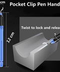 Top Rated Halyuhn 2 Handle Deburring Tool With 20 Pieces High Speed Steel And Cobalt Blades For 3D Prints Metals Plastics Copper Pipes PVC Resin Edge Trimming Burr Remover Kit For Pros with pocket clip pen handle.