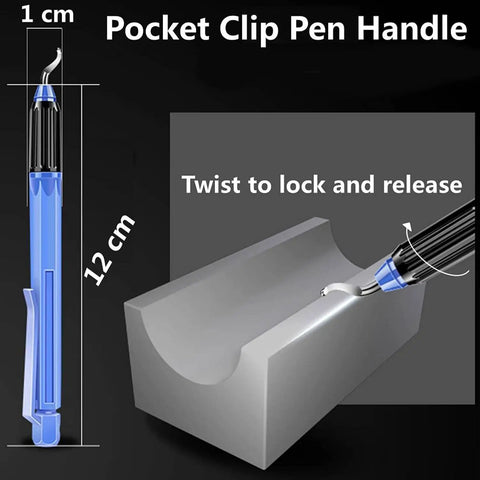 Top Rated Halyuhn 2 Handle Deburring Tool With 20 Pieces High Speed Steel And Cobalt Blades For 3D Prints Metals Plastics Copper Pipes PVC Resin Edge Trimming Burr Remover Kit For Pros with pocket clip pen handle.
