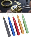 Five Piece Watch Lubricant Oiler Set With Fine Tip Oil Pin Pen For Delicate Gears Crafted From Steel Handy Repair Tool Kit