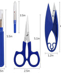 Seam Ripper And Thread Remover Kit For Quilting Leather Denim And Cross Stitch, Ergonomic Stitch Cutter Tools with Patch Remover