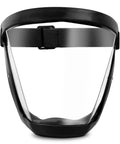 All In One Pro Grade Full Face Shield With Anti Fog Protection For Unisex Safety Gear, Wide Clear View Shield, Black Frame