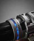Close-up of Professional Grade Brushless Percussion Drill With Killer Torque And All Metal Chuck 18 Volt showing the chuck and settings.