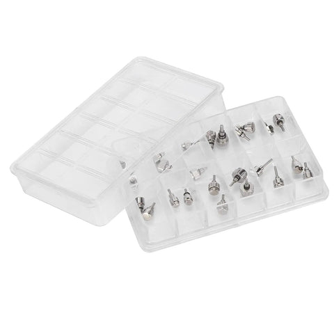 12 Size Push Press Button Tool Set for Watchmakers Alloy Construction Includes Storage Box DIY and Pro Grade Watch Repair Kit
