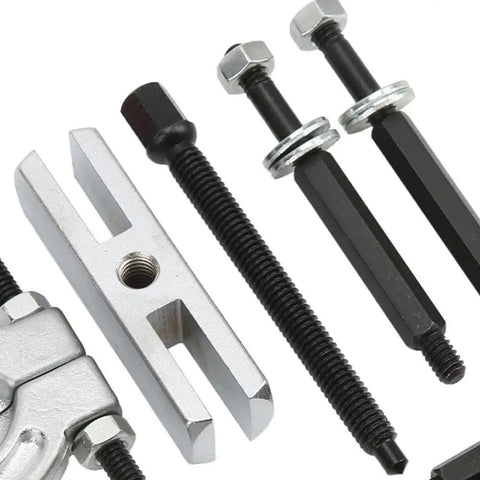 Hardcore 9 Piece Internal External Bearing Puller Separator Tool Kit For Auto Repair Shops Mechanics And Garages Works Hard On Cars Trucks Bikes Remove Stuck Parts Easily Heavy Duty Steel Build With Carry Case, steel puller parts