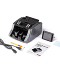 Fast Cash Counter With Value Count And UV MG IR MT Counterfeit Detection, 1000 Bills Per Minute, accessories included