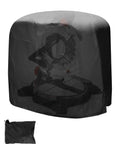 Heavy Duty Dustproof Miter Saw Cover Crafted With Tough 210D Oxford Fabric And A Tight Bottom Drawcord To Shut Out Dust And Rust While Keeping Your Entire Shop Setup Nice And Dry Year Round.