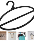 10 Pack Black Plastic Scarf Organizer With Rotating Swivel Design For Closet Storage Space Saving Multi Layer Hanger To Kick Clutter To The Curb And Keep Your Favorite Threads Organized Daily - Black hanger with swivel design.