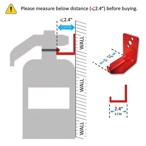 Heavy Duty Fire Extinguisher Bracket Wall Mount 4 Pack Universal Steel Mounting Kit Home Garage Vehicle Red Safety Accessory That Slaps On Quick And Stays Locked Down